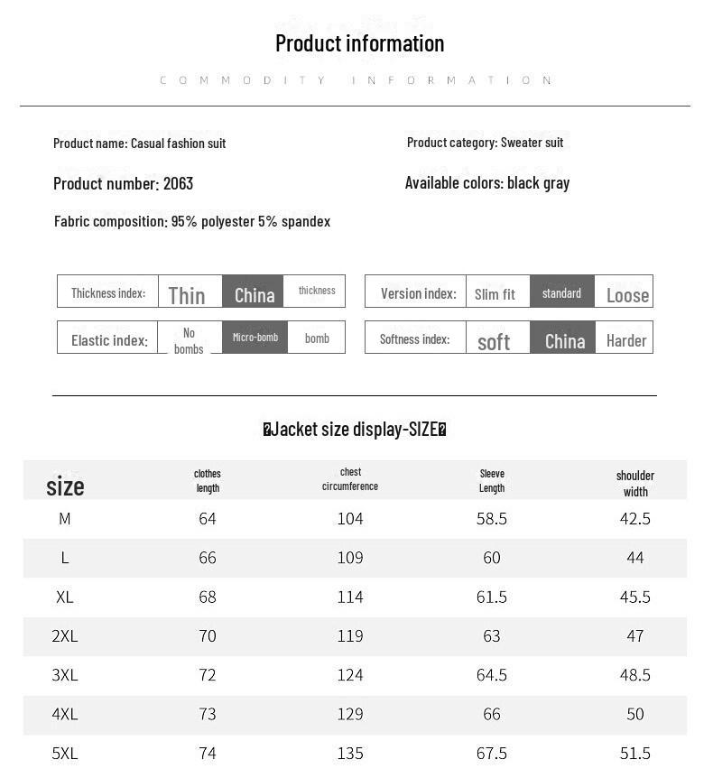 Pánská volná tepláková souprava pro střední a starší věk - jarní/podzimní ležérní bunda