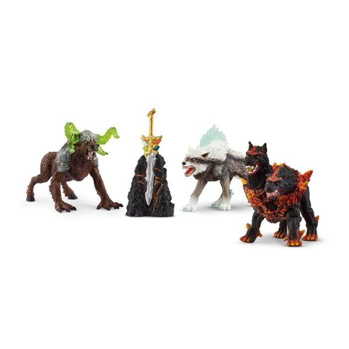Figurine - schleich - starter set - eldrador - noir - enfant - 7 ans
