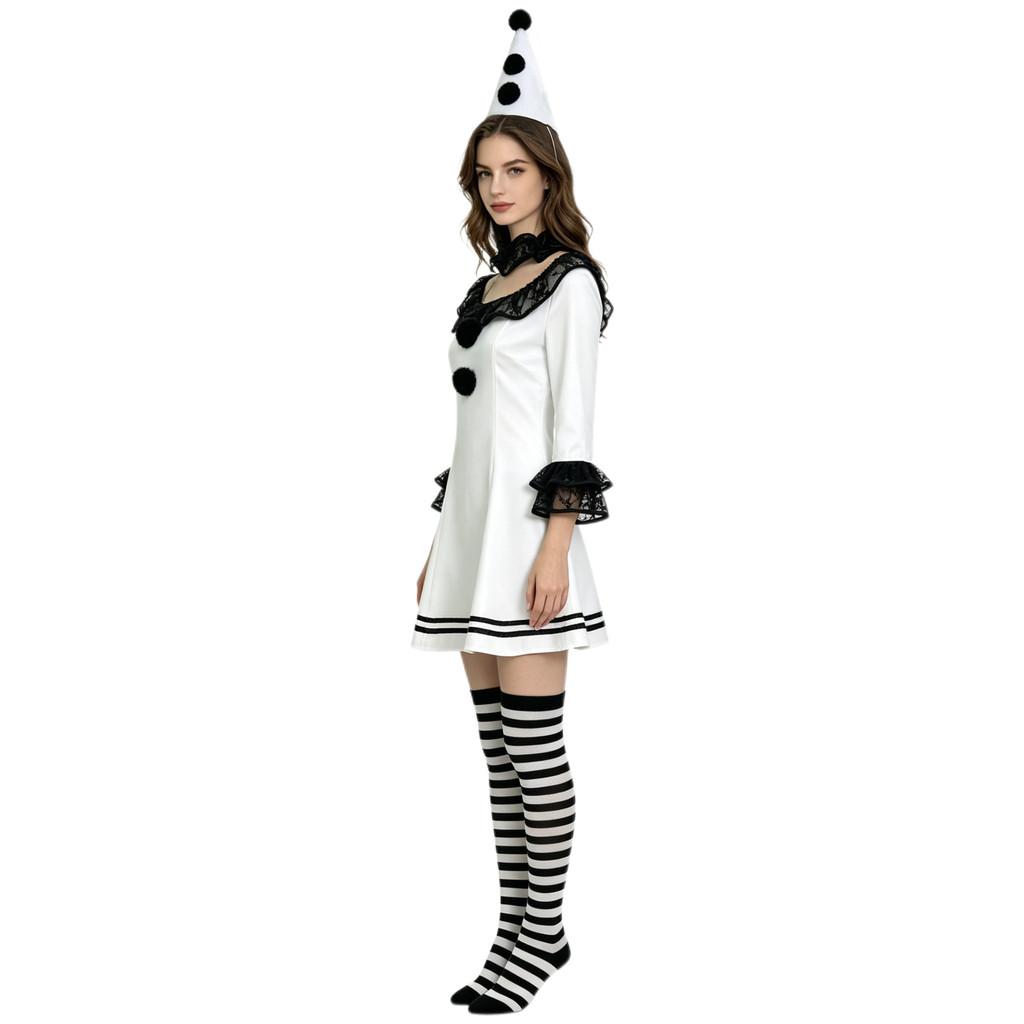 Terrifier Girl Cosplay Costume With Lace Trim For Halloween Party And Anime Events