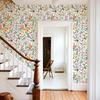 Colorful Floral And Leaves PVC Wallpaper Peel And Stick Home Decor Cabinet Sticker Morden Waterproof Kitchen Bathroom Wallpaper