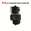 Hotend-Kit für Bambu Lab A1/A1 Mini Hochgeschwindigkeits-Hotend-Baugruppe 0,2/0,4/0,6/0,8 mm Düse aus gehärtetem Stahl 3D-Druckerteile