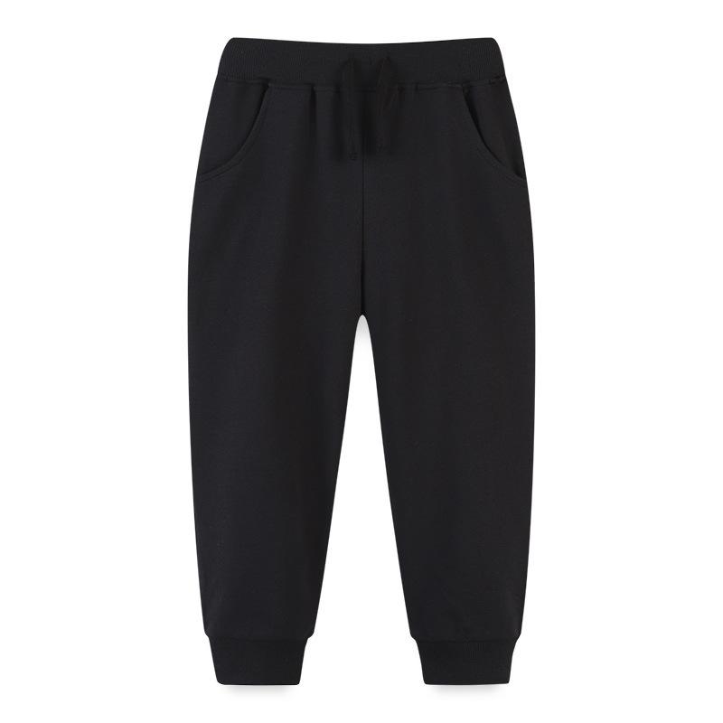 New Children's Fashionable And Casual Leg Tied Multi Pocket Pants Solid Color Casual Pants