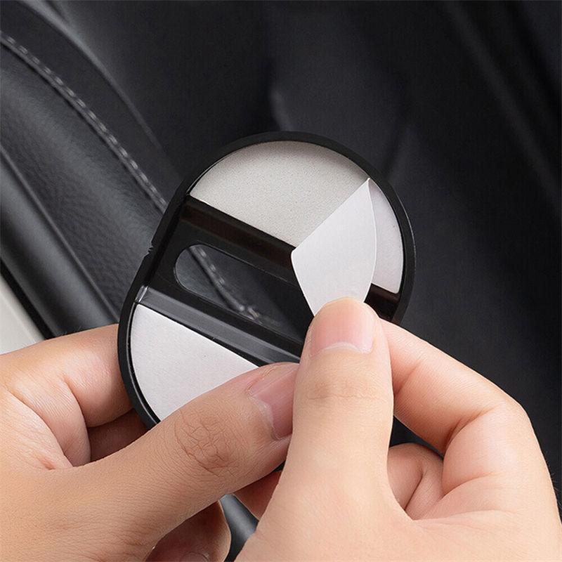4PCS Carbon Fibre Car Door Lock Protective Cover Anti Rust Sticker Accessories