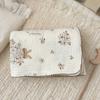Baby Blanket Floral Soft Cotton Muslin Newborn Swaddle Wrap Receiving Blanket Quick Dry Bath Towel Baby Stroller Cover