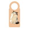 Cute Cat Door Knob Hanger Sign Cartoon Cat Acrylic Hanging Plaque for Office Dorm Bedroom Hotel Meeting
