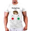 Hedgehog Is Calling Print Men T-shirts Oversized T Shirt Funny Cartoon Unisex Tshirts Summer Oversized T Shirt for Men Plus Size