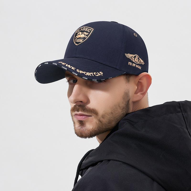 Spring Hard Top Shaped Baseball Cap Embroidered Shield Sunshade Sunscreen Cap