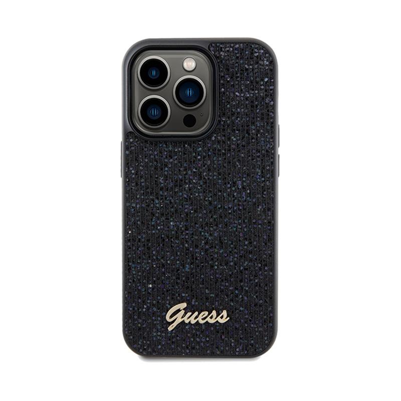 Guess Disco Metal Script - Etui Iphone 14 Pro Max (Czarny)