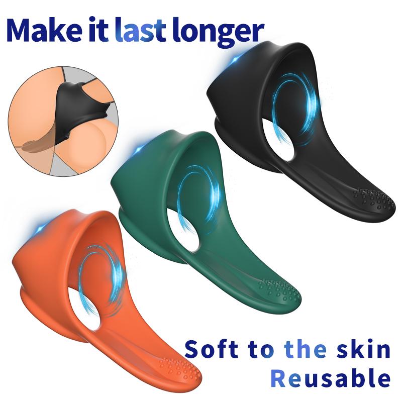 Soft Silicone Cock Ring Enhance Erections Scrotal Lock Delayed Ejaculation Penis Sleeve Dick Bondage Sex Toys for Men Reusable