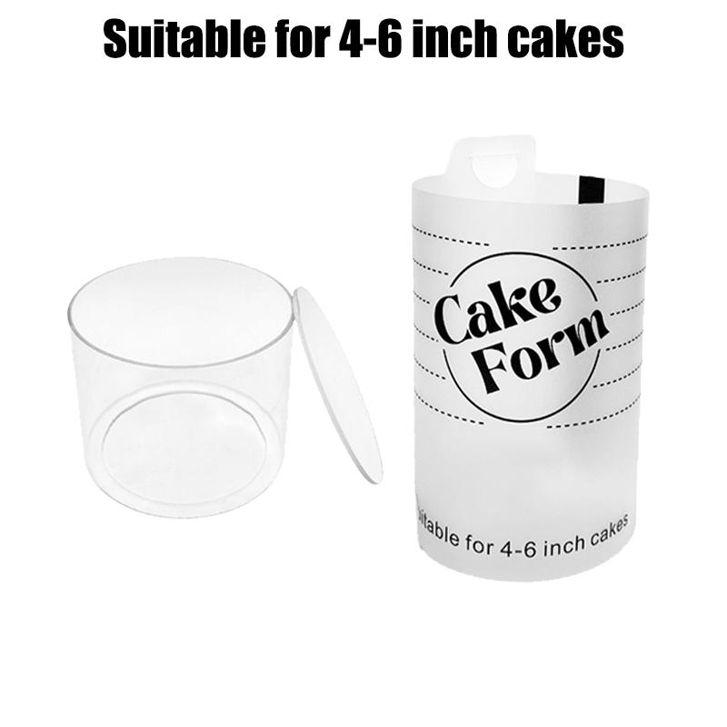 

4-10 IN Square Round Cake Ring Mold Adjustable Retractable Fondant Mould Acrylic Mousse Pastry Ring Mold Cake Decoration Tools