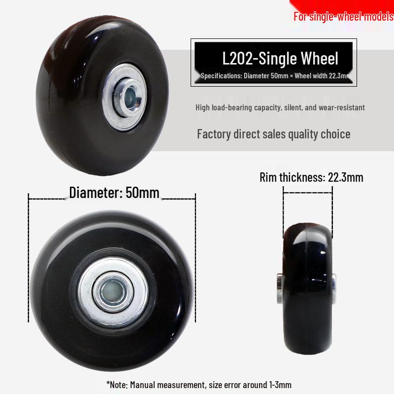Universal Wheel Replacement for Luggage Suitcase: Leather Caster Rubber Roller Rim Repair Accessories