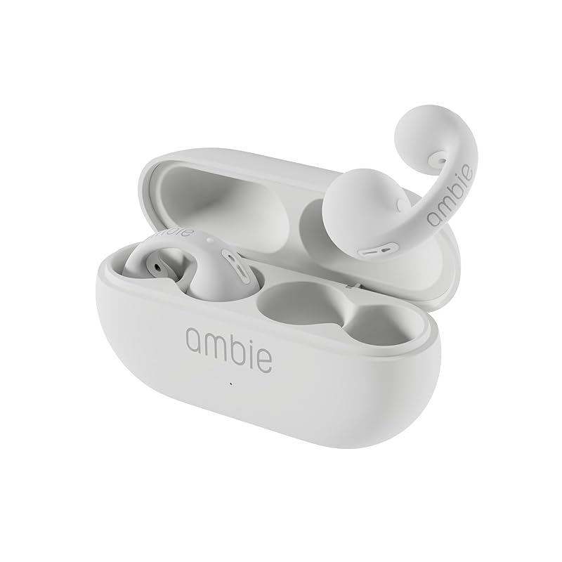 

ambie sound earcuffs AM-TW02 (White × White) Amby 2nd generation Earphones for listening without covering your ears open year Completely wireless
