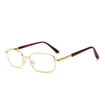 Metal Men Reading Glasses Women Crystal Glass Lenses Farsightedness +50 +75 125 +175 +225 +275 +325 +375 +450 +500 +550 +600