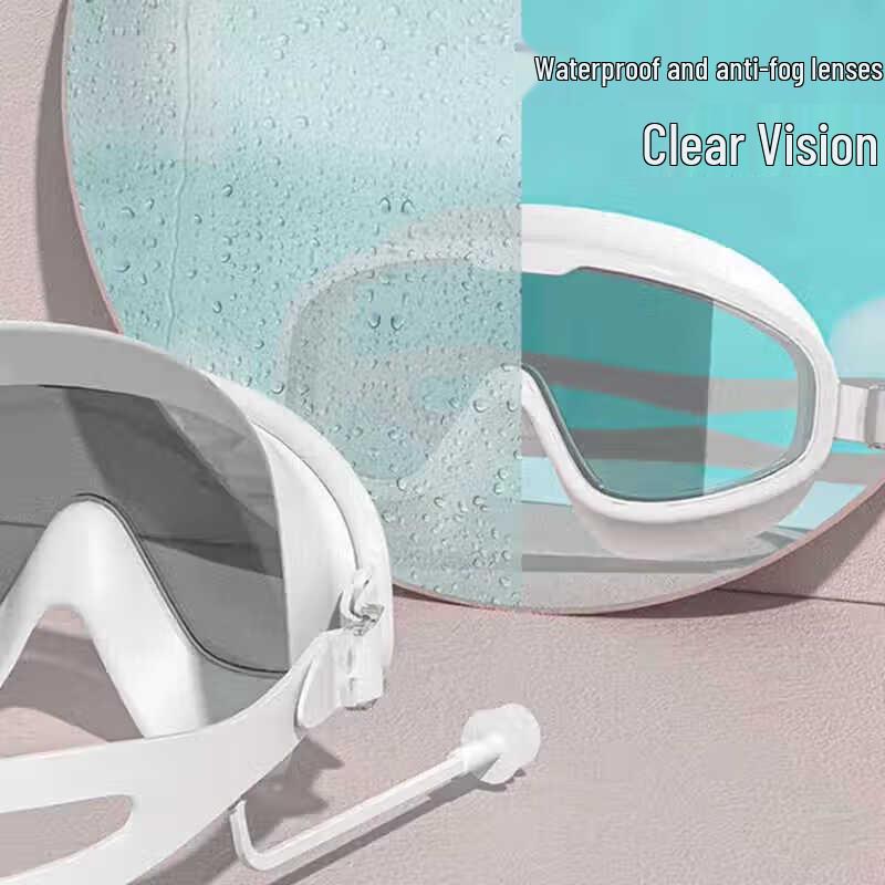 Kaispeed Swimming Goggles, Cap, Nose Clip & Earplugs Set
