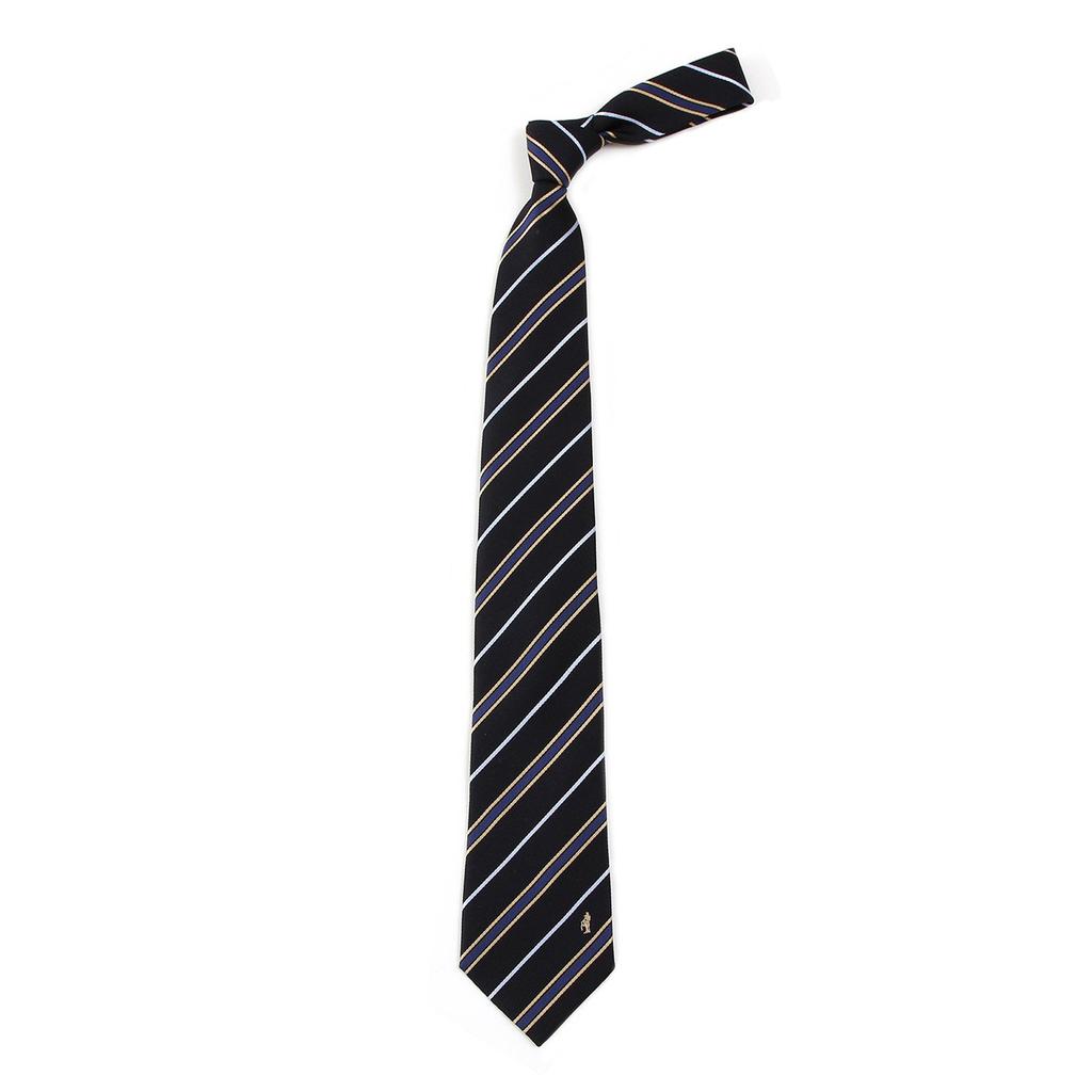 [Fortuna Tokyo] Necktie 02. Spirit Nishijin-ori Necktie Men's FT-T02 Dark Navy Blue, Blade Width 8cm, Length 142cm (One Size Fits All)