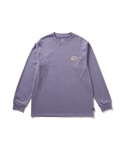 Snow Peak Living With Nature L/S T-Shirt TS-25AU009, Short Sleeve, Men's and Women's, Purple, XL