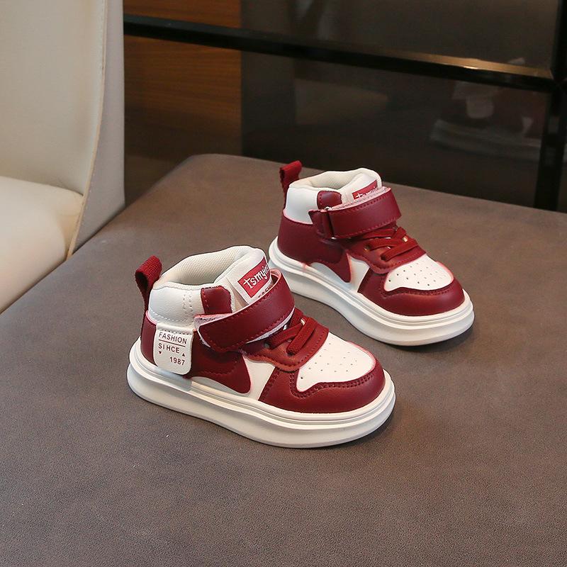 

2025 осень новые детские спортивные туфли мальчики высокие кеды девочки детские туфли детская модная мода 21