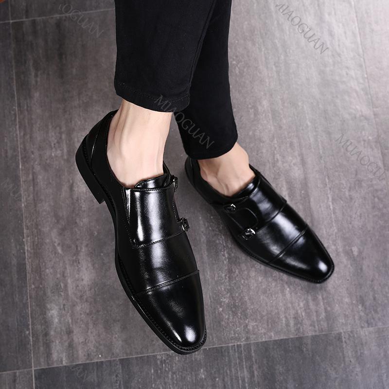 Fashion Formal Office Men Dress Shoes New Classic Designer Oxfords Footwear For Wedding Party Business Flat Shoes Men's Loafers