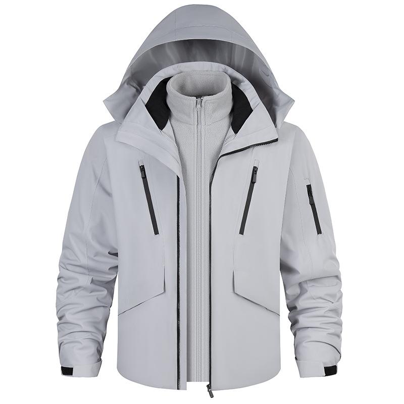 Outdoor Thick Windproof and Waterproof High-quality Assault Suit, Warm Three In One