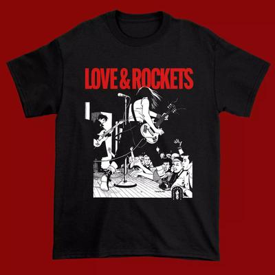 Love and Rockets Band Short Sleeve Cotton Black All Size S-5XL Shirt