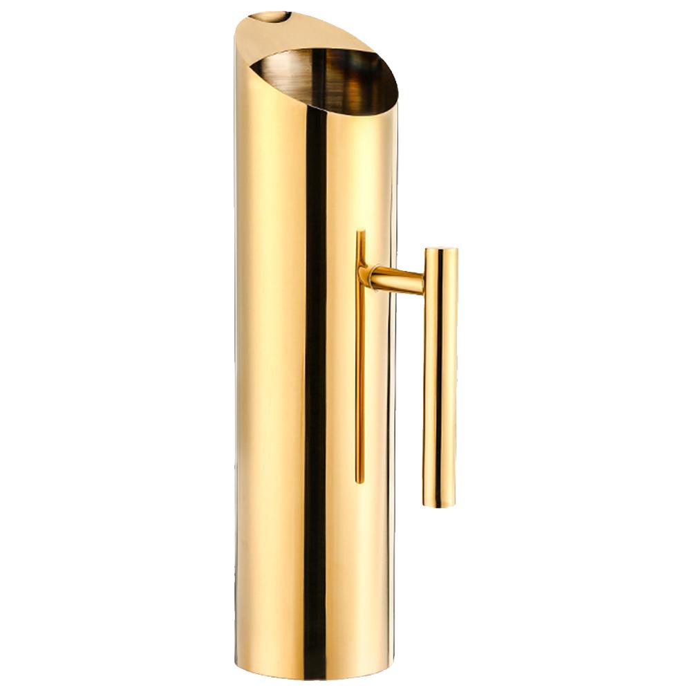 1.5/2L Cold Water Kettle with Handle Stainless Steel Gold Juice Pot Large Capacity Beer Red Wine Jar for Home Restaurant Bar