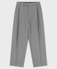 Pantaloni larghi classici a una piega NOIRER anni '80 (Grigio)