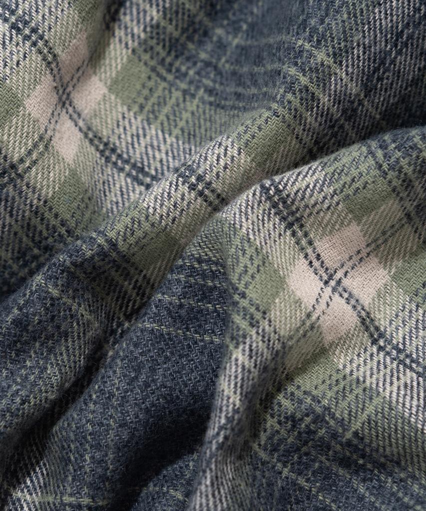 Wogseuaenko Outdoor Camp Check Shirt (Navy)