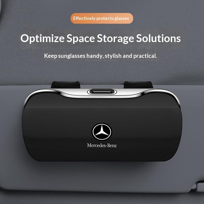 Suitable for Mercedes-Benz W204 W205 AMG E210 E211 E212 E213 E214 W222 Car Glasses Case Glasses Frame Glasses Clip Box Hub Cap