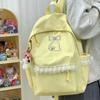 Schoolbag New Solid Color Backpack Casual Versatile Korean Version Simple Fashion Junior High School College Student Schoolbag Large Capacity Backpack