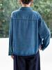 Retro Blue Washed Denim Women's Long Sleeve Shirt Jacket - Spring 2026 Fashion