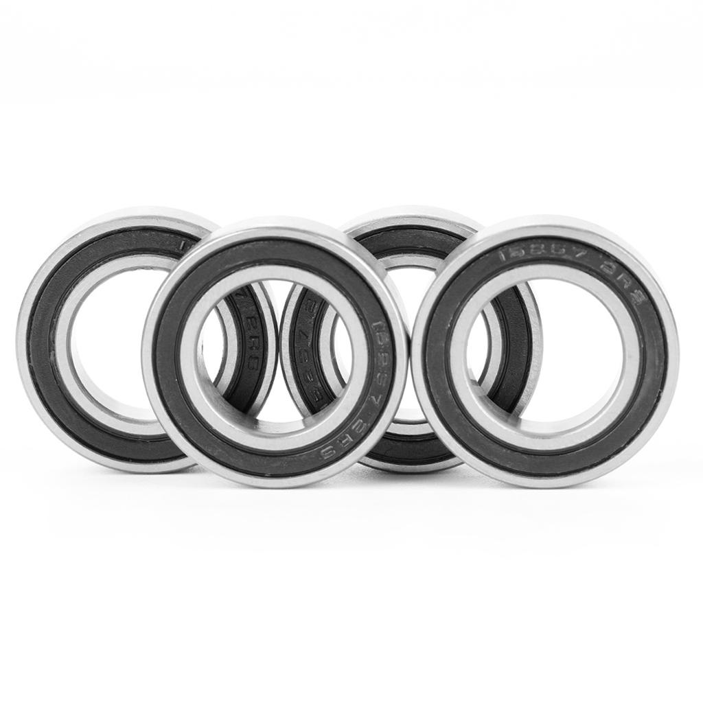 4Pcs 152672RS Rubber Sealed Deep Groove Ball Bearing 15x26x7 Mm