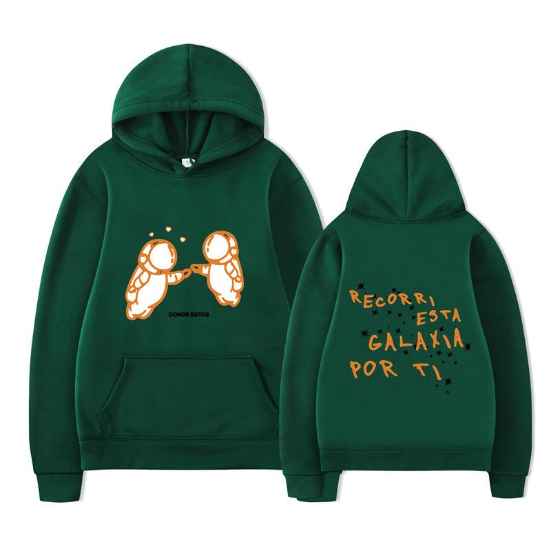 Fashion Printed Double Astronaut Hoodies Men Casual Long Sleeve Sweatshirts Women Casual Harajuku Streetwear Sudaderas