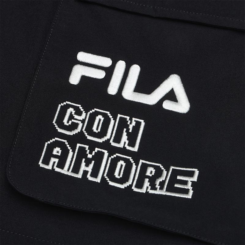 New FILA Casual Shorts Men's Jet Black F11M529811FBK