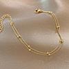 Multi-Layer 1Mm Bead Chain Anklet, Women'S Anklet Bracelet, Fashionable Anklet Jewelry