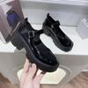 Women's Patent Leather Mary Jane Loafers - Spring 2022 British College Style, High Heel, Round Toe, Thick Sole