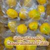 New Handmade Crispy Mango Squishy Stress Ball Crunchy Squeeze Fidget Toy Round Blocks ASMR Sensory Decompression for Adults