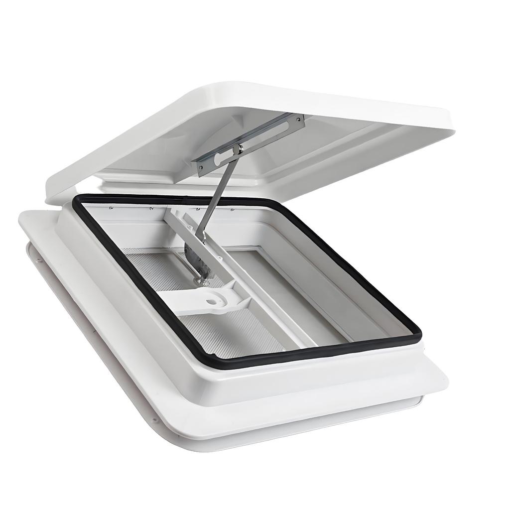 14Inch Plastic Roof Vent Cover Manual Trailer Vent Replacement Universal Bathroom Exhaust Vent for Trailer Motorhome