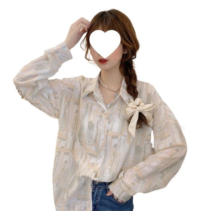 Damen Französisch Retro Batik Sonnenschutzhemd - Neu für Frühling/Herbst 2025 Mode