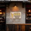 Funny Beer Metal Tin Sign 12x8 Inch, Beer Because Your Friends Aren't That Interesting, Chic Wall Decor for Pub Bar