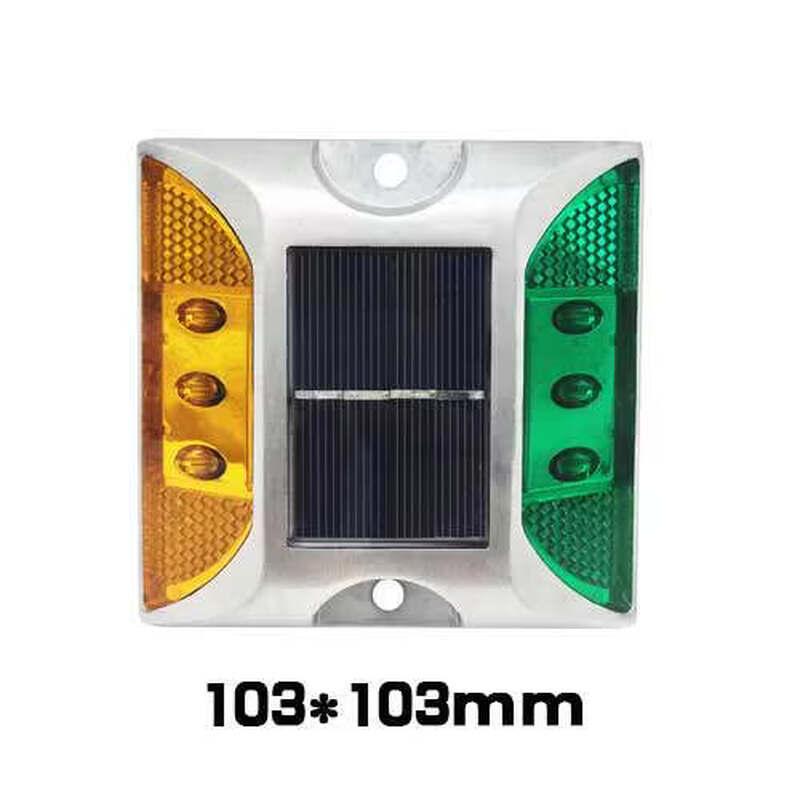 Solar Powered Cast Aluminum LED Road Stud Warning Light