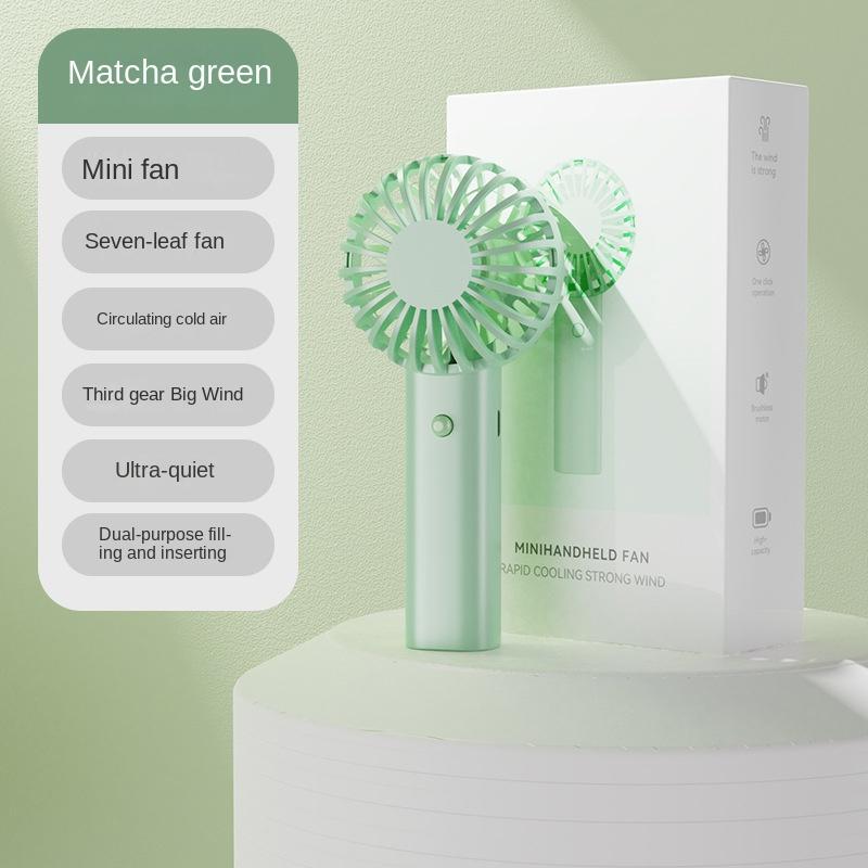 Protable Mini Portable FansHandheld USB Rechargeable Quiet Handheld Fan Lightweight Adjustable Cute Small Fan For Office Outdoor