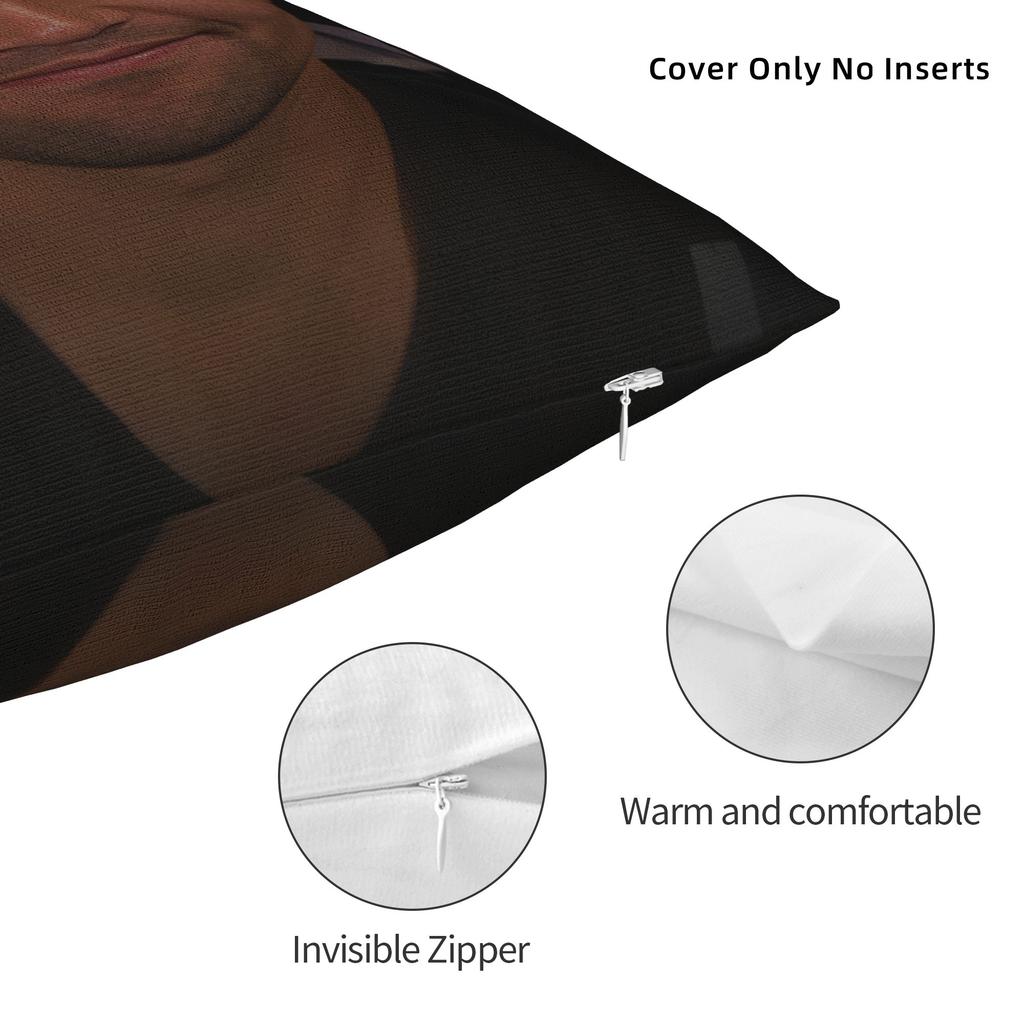 Charlie Kirk Stream Headset Pillow Cover Comfy Cushion Cover Funny Pillow Case For Couch Sofa Bedroom
