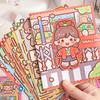 Sticker Book Telado Busy Book Paper DIY Scene Material Sticker Handmade Quiet book  Girls