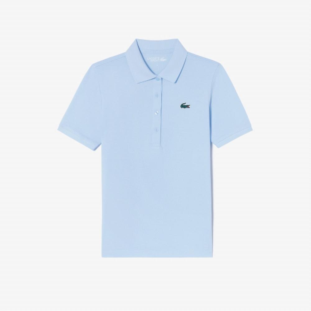 

LACOSTE Женская базовая рубашка-поло для гольфа с короткими рукавами [небесно-голубой]