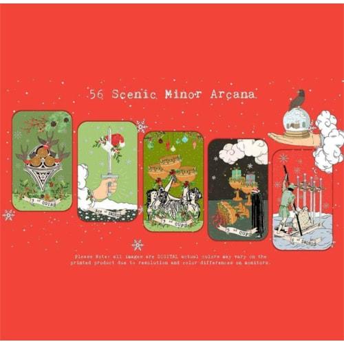 Christmas Pixies Whisper Tarot, 2nd Edition, 78 Card Deck, 12x7cm, Traditional Design, with Storage Box