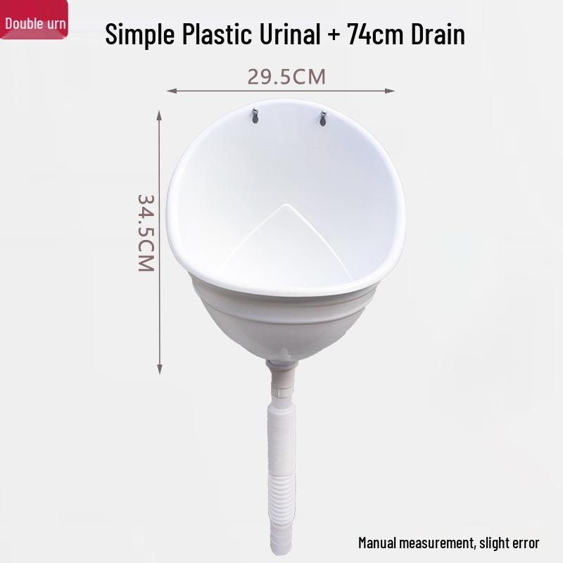 Wall-Mounted Children s Plastic Urinal - Simple Flushless Design