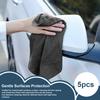 Microfiber Cloth 5 Pieces Musical Instrument Rag Absorbent Cleaning Cloth For Window Dish Washing Countertop Kitchen Windshield
