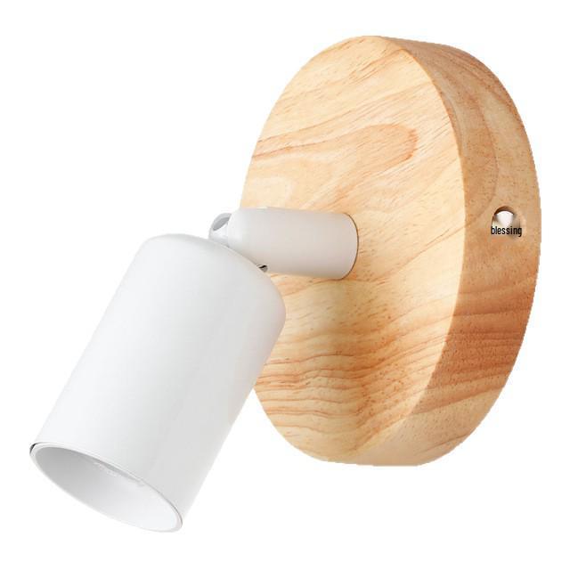 Nordic Japanese Bedroom Bedside Solid Wood Wall Lamp