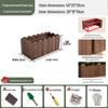 Tangyu Carbonized Wood Rectangular Planter Box