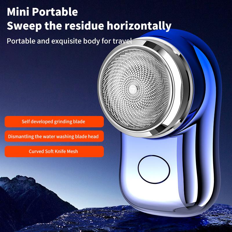 Portable Electric Shaver Usb Rechargeable Mini Shave Electric Razor Pocket Shaver Waterproof Shaver Gift For Father Husband